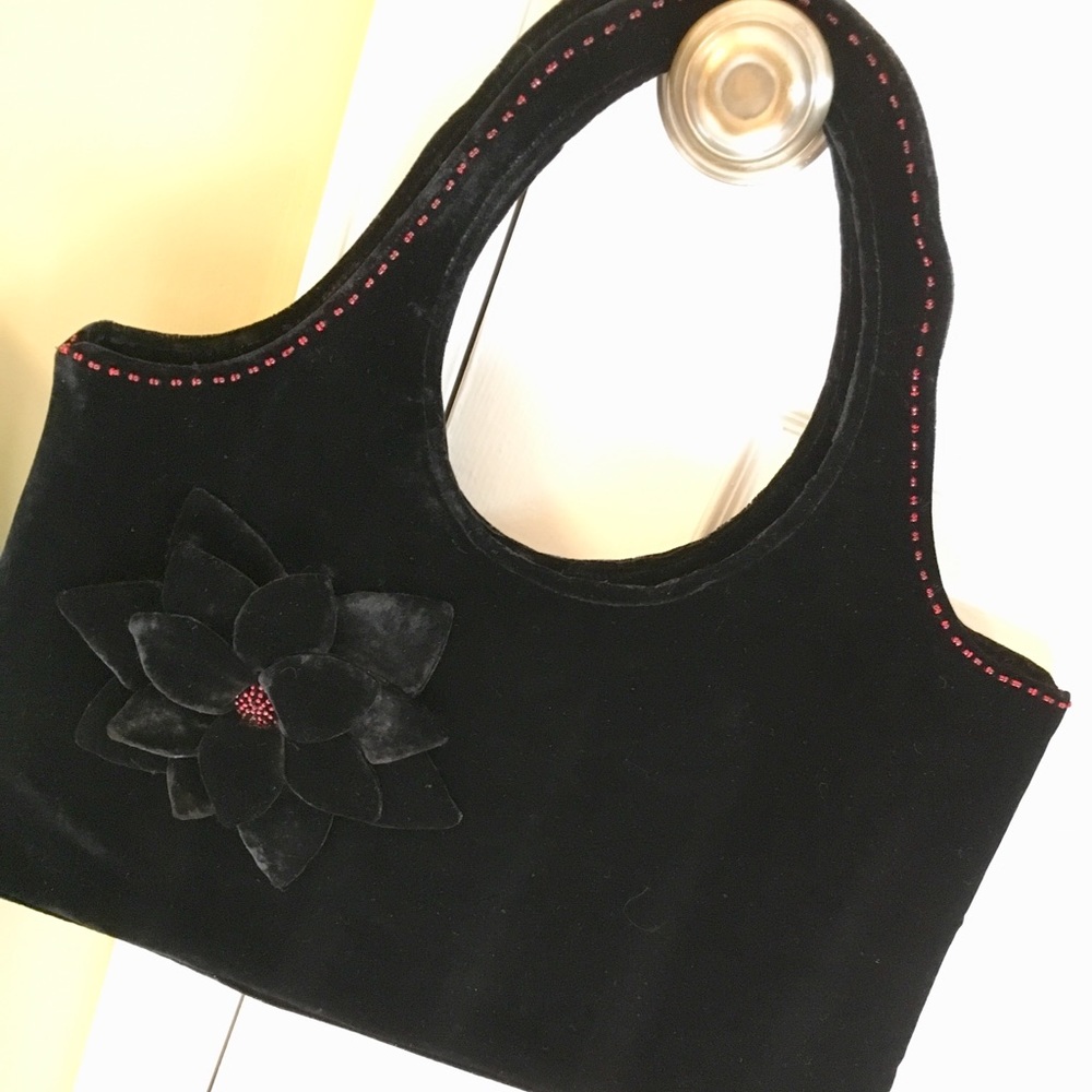 Black Velvet Purse